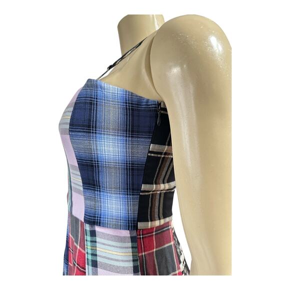 Autumn Adeigbo Womens Sierra Dress Size 2 Plaid Grunge Academia Preppy A-Line - Picture 8 of 16